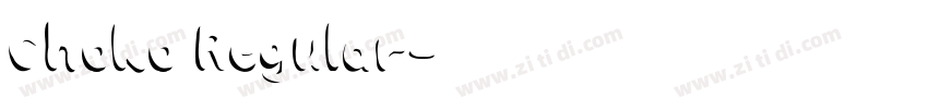Choko Regular字体转换